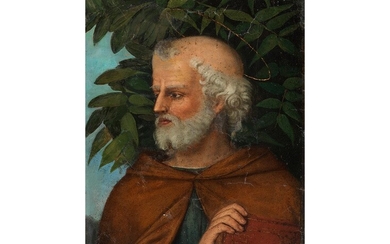 Girolamo Romanino, um 1484/87 Brescia – 1562 ebenda zug. / Nachfolge, APOSTEL VOR ORANGENBAUM