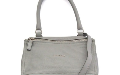 Givenchy Pandora Small BB05251012 Women's Leather Handbag Shoulder Bag Gray