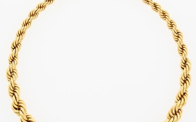 Gold Rope-Twist Necklace