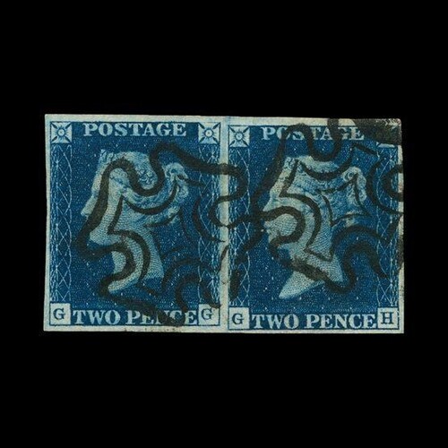 Great Britain - QV (line engraved) : (SG 4) 1840 2d deep blu...