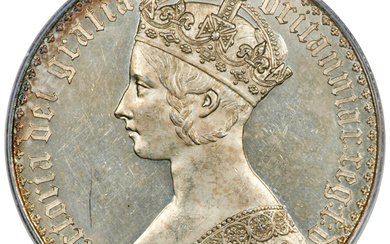 Great Britain: , Victoria Proof "Gothic" Crown 1847 PR62 PCGS,...