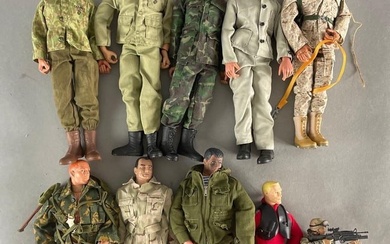 Group of 10 Military Action Figures