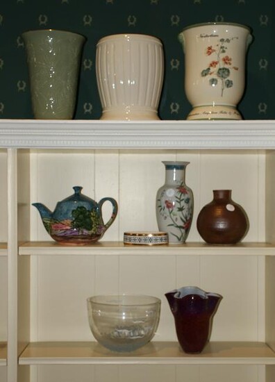 Group of Decorative Glass and China Items