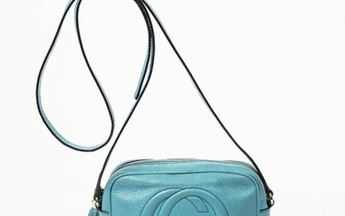 Gucci: A "Soho Disco" bag made of turquoise leather with gold tone hardware, adjustable shoulder strap and one zipped compartment. – Bruun Rasmussen Auctioneers of Fine Art