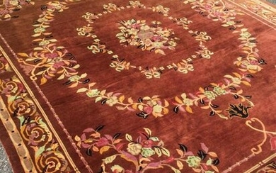 Hand Knotted Persian Oriental Art Deco Area Rug