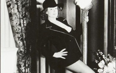 Helmut Newton, German/American 1920-2004- Regine at Home, 1975, 1984; silver print on wove, signed in pencil verso, stamped 'Helmut Newton, private property, print 8, suite 3, edition no.20, 1984' with the copyright credits, sheet 40.5 x 30.2cm...