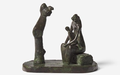 Henry Moore (British, 1898-1986) - Mother and Child with Tree Trunk