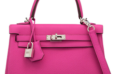 Hermès 25cm Magnolia Togo Leather Retourne Kelly Bag with...
