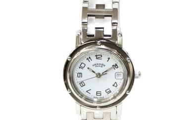 Hermes Clipper Clipper Steel CL4.210 Quartz Ladies Watch Pre-Owned