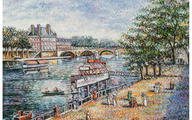 Hughes Claude Pissarro (b. 1935), Bateau Mouche sur la Seine