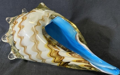 Italian Art Glass Conch Shell