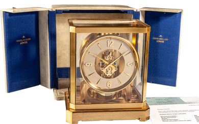 JAEGER-LECOULTRE, ATMOS II CLOCK “R 1”; GILDED BRASS