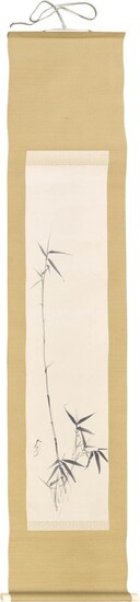 Japanese "Bamboo" Scroll Painting