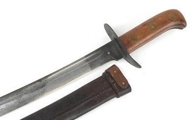 Japanese military interest World War II jungle machete, made...