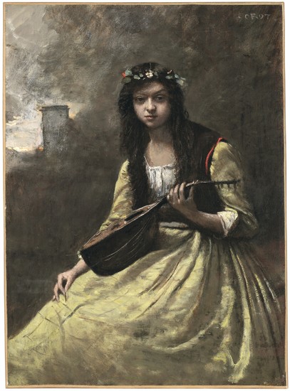 Jean-Baptiste-Camille Corot (French, 1796-1875), La Zingara