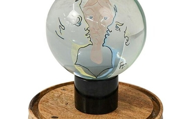 Jean Cocteau (French, 1889-1963) Glass Sculpture