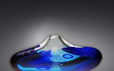 Joel Philip Myers Cobalt Vessel Art Glass