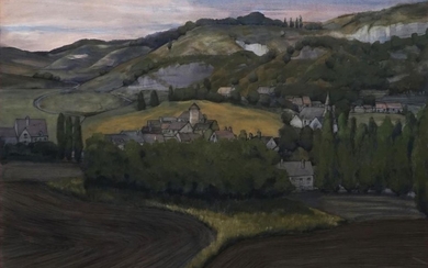John Caldwell (1942 - ) - Seine Countryside 100 x 150 cm