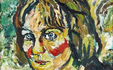 John Randall Bratby RA, British 1928-1992 - Iris Murdoch; oil on canvas, signed lower left 'John Bratby', 50.5 x 40cm (ARR) Provenance: Sotheby's, 1985, The Geoffrey and Fay Elliot Collection, purchased from the above and thence by descent