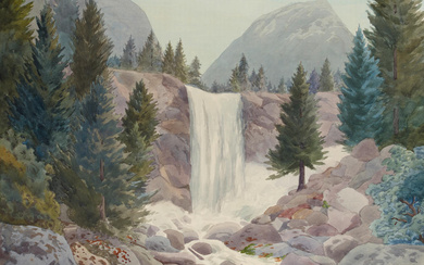 John William Theiss (1863-1932) Vernal Falls (Yosemite Valley) sight 23...