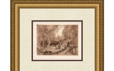 Joseph Mallord William Turner Landscape with Huntsman 1884 etching
