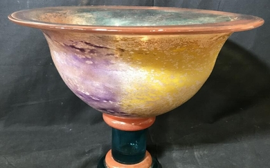 Kosta Boda Art Glass Pedestal Bowl