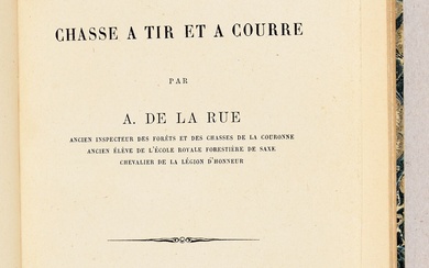 LA RUE, Adolphe de 2 ouvrages en édition originale. In-12, rel. signées. 1. Le lapin....