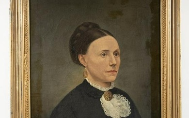 LATE 19TH C. BUST PORTRAIT OF A WOMAN