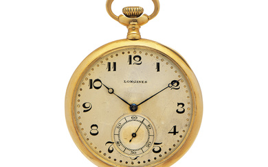LONGINES IN GOLD, CIRCA 1910 Case: signed, n. 2381576,...