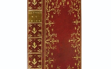 LONGUS. Daphnis et Chloé. [Paris],1745. Maroquin à dentelle de l'époque dans le goût de Derome. Edition illustrée