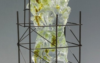 ABSTRACT MARBLE LOVERS SCULPTURE