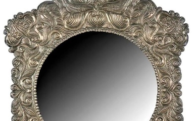 Large Antique Sterling Mirror