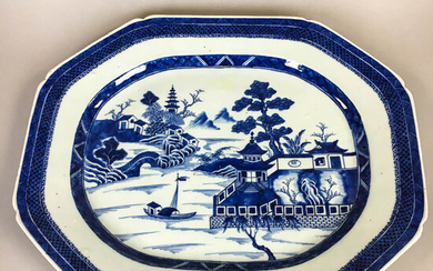 Large Canton Porcelain Platter