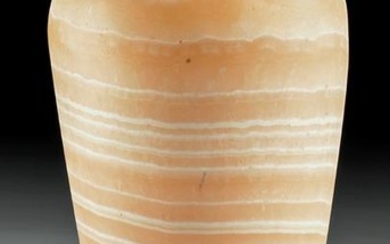 Tall / Fine Egyptian Banded Alabaster Vase