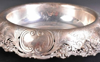 Large Sterling Silver Inverted Centerpiece Bowl
