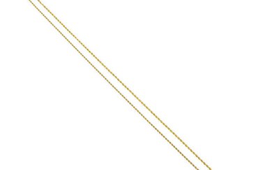 Late 19th century gold rope-twist chain