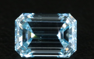 Loose 1.50 CT Lab Grown Fancy Blue Diamond