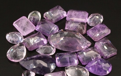 Loose 334.60 CTW Amethyst Featuring Various Faceted Shapes