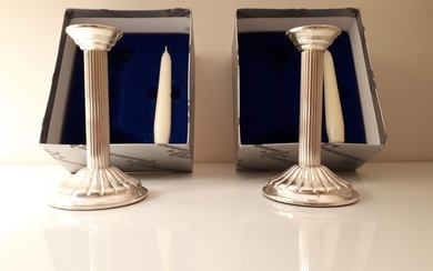 Lot 32 / Spanish silver candlesticks Alcudia New - Silver - Spain - Late 20th century