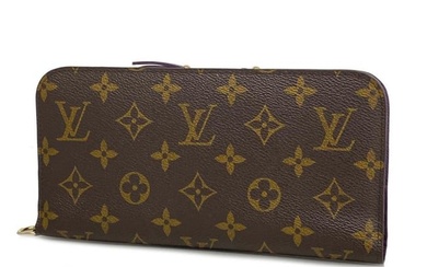 Louis Vuitton Long Wallet Monogram Portefeuille Unsolit M66568 Violette Women's
