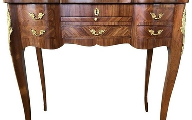 Louis XV Style Inlaid Dressing Table 20th Century
