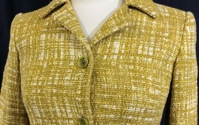Luxe PRADA MILANO Cotton Linen Suit Jacket, Italy