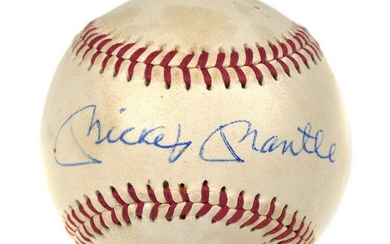 MICKEY MANTLE Signed Baseball