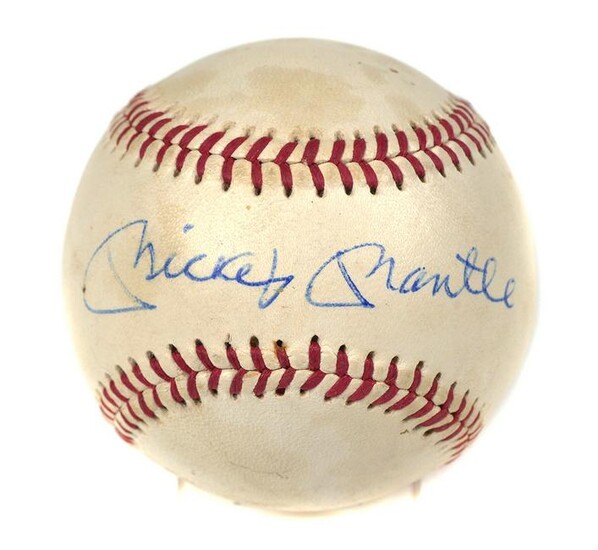 MICKEY MANTLE Signed Baseball
