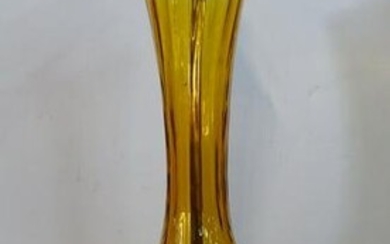 MURANO AMBER GLASS LAMP 23"H