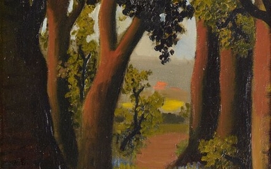 Madeleine Kula, known as LUKA (1894-1989)Walk in an undergrowth, circa 1930-40Oilon canvas.Signed lower right.35 x 27 cm