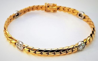 Mahlberg - 18 kt. Yellow gold - Bracelet - Diamonds