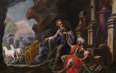 Maître italo-flamand 17ème siècle Représentation mythologique Huile sur toile, rentoilée 119 x 170 cmCette peinture...
