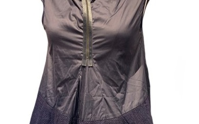 Marni - Satin top impressive collar, ample waffle skirt Women's Suit