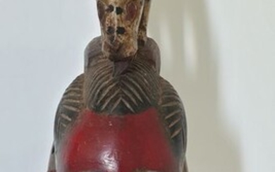 Mask (1) - Wood - Baoulé - Côte d'Ivoire